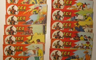 TEX 1962. Liuska. Tex Willer 26 kpl Täysi vuosikerta