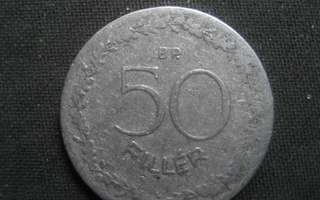 Unkari  50 Filler  1953  KM # 551  alumiini