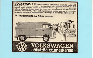 Volkswagen-umpipakettiauto - lehtimainos A5 laminoitu