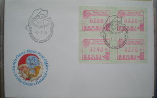 FDC - ATM 29 2,40 / 2,70 / 2,80 / 3,20 mk 3.7.1995