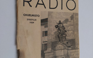 Kouluradion ohjelmisto syyslukukaudella 1939