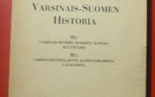 Varsinais - Suomen Historia  III, 1 ja III,2  1935 1.p.