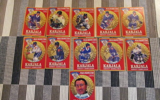 Maailmanmestarit 1995 Karjala etikettejä 11 kpl.