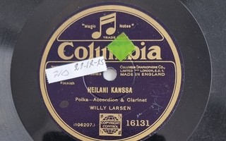 Savikiekko 1925 - Willy Larsen - Columbia 16131 (3021-F)
