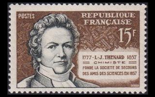 Ranska 1174 ** Kemisti Louis Jacques Thénard (1957)