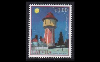 Latvia 1126 ** Arkkitehtuuri vesitorni (2021)