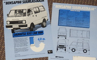 1983 Daihatsu 850 Cab Van esite - KUIN UUSI - suomalainen