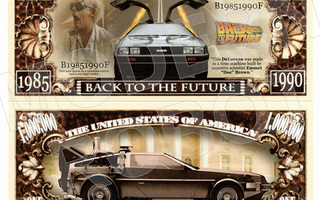 UUSI BACK TO THE FUTURE (1985) SETELI * DOLLARI - EI PK