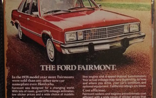 Peltikyltti Ford fairmont 1978