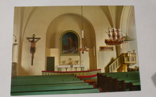 Ahvenanmaa, Åland, Jomalan kirkko, sisäkuva, ei kulk.