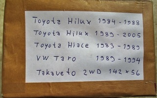 Toyota Hilux 1984-2005 Hiace VW Taro 2WD uudet etujarrupalat