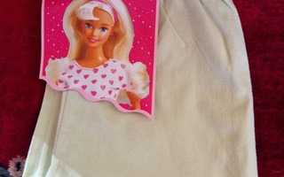 Barbie lasten pitkät housut 126cm vaaleanvihreät. 28