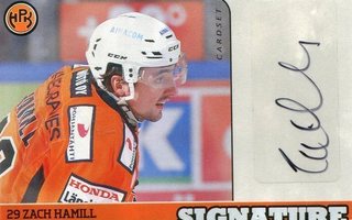 2014-15 Cardset ZACH HAMILL HPK Signature nimmari