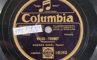 Savikiekko 1927 - Hannes Saari - Columbia 16162