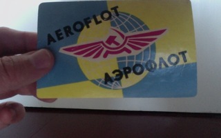 Aeroflot matkalaukkumerkki neuvostoromantiikalla!