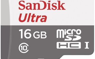 SANDISK ULTRA MICRO SDHC 533X 80MB/s 16GB muistikortti