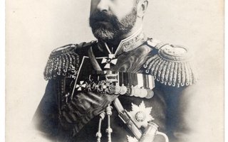 Venäjä, valokuvapostikortti kenraali Kuropatkin