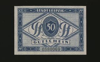 Saksa Notgeld 50 Pfennig, Itzehoe 1.10.1918