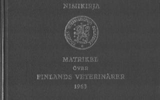 SUOMEN ELÄINLÄÄKÄRIEN NIMIKIRJA 1963