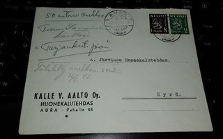 Kalle V. Aalto Huonekalutehdas Aura 1947 PL1 ALE!