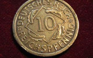 10 reichspfenning 1925A Saksa-Germany.