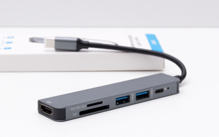 6-in-1 USB-C-hub (4K HDMI)