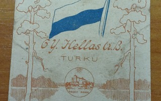 Suomen lippu Hellas makeispaperi!