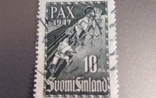 1947  10mk Pariisin rauhansopimus merkki leimattuna