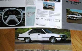 1982 Mitsubishi Galant Turbo esite - KUIN UUSI - suomalainen