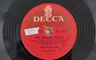 Savikiekko 1953 - Erkki Junkkarinen - Decca SD 5215
