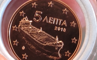 Kreikka 2018 5 euro cent BU
