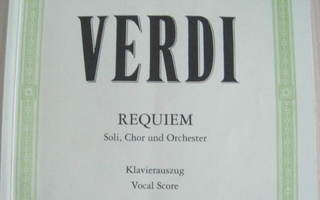 Verdi Requiem Klavierauszug Edition Peters Nr. 4251 käytett