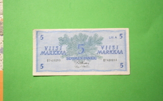 5 Markkaa 1963 littera A