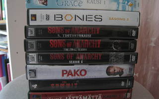 DVD-sarjoja; Pako, Sons of Anarchy ym.