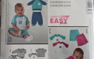 Burda Kids 9748 lasten kaavat:huppari,collegehousut,paita ym