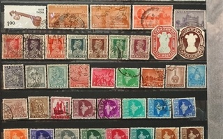 Intia postimerkit 110kpl