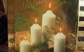 Joulukortti kynttilät