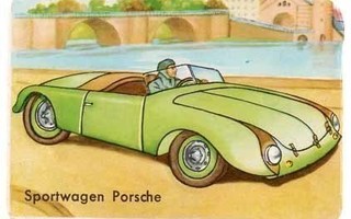 PZB 1343 / AUTONELKKU: Vihreä Sportwagen Porsche.