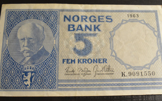 Norja 1963 5 Kroner
