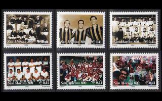 San Marino 1856-61 ** Jalkapallo AC Milan 100v (1999)