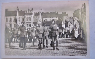 VANHA Valokuva Mannerheim Helsinki 1919 Suojeluskunta ym