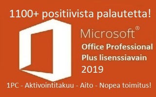 Office 2019 Pro Plus lisenssi *Elinikäinen*