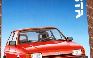 1986 Ford Fiesta PRESTIGE esite - KUIN UUSI - 16 sivua