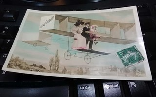 Perhe Lentokone Huumori v.1908 PK44 ALE!