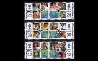 Mansaari 695-700p ** UNICEF 50v (1996)