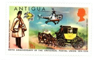 Antigue, 100th Ann. of the Universal Postal Union
