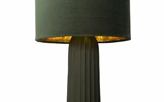 Pöytälamppu DKD Home Decor Sametti Alumiini Vihreä (26 x 2