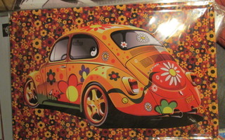 Peltikyltti Volkswagen Kupla hippie