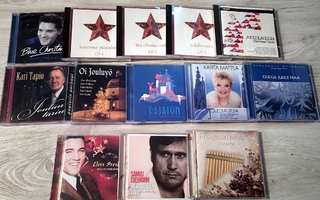 Joulu-CD -levyjä 13kpl (Elvis, Kari Tapio yms.)