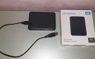 WD Elements 1TB USB kovalevy